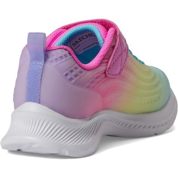 Girl's Multicolor Jumpsters 2.0-Blurred Dream Sneaker Hook & Loop Lace Up - Picture 6 of 7